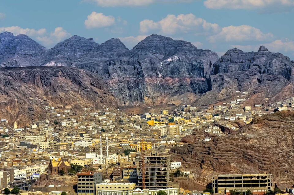Aden, the city in a volcanic crater
